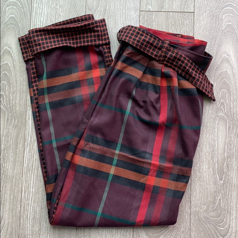 Topshop Plaid Pants